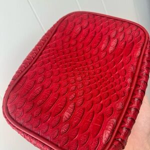 NORDSTROM Vibrant Red Textured Handbag